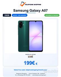 Samsung Galaxy A07 8/256GB Nuovo
