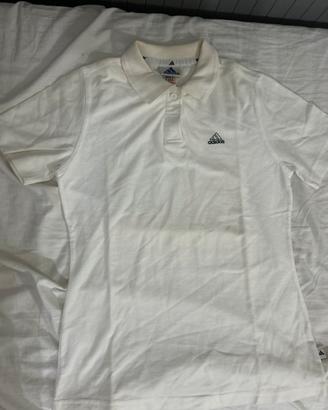 polo adidas bianca