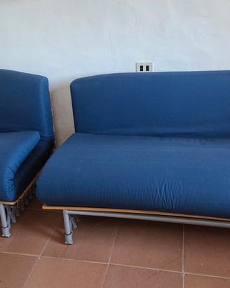 Divano e poltrona letto  Biesse