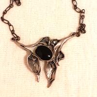 Pendente in argento brunito