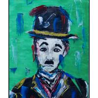 dipinto acrilico su cartoncino Smile di Fiore d'Am