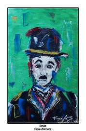 dipinto acrilico su cartoncino Smile di Fiore d'Am