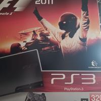 Consolle ps3 con volante e pedaliera