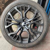 4 cerchi GMP 4x100 con gomme Dunlop 215/45/17