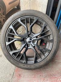4 cerchi GMP 4x100 con gomme Dunlop 215/45/17