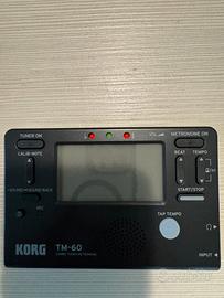 Tuner e metronomo Korg TM 60