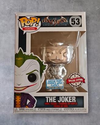 Funko Pop Joker 53 Silver Chrome Lucca Comics 2019