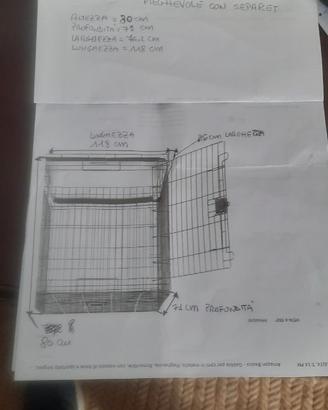 Gabbia di Trasporto Pieghevole per Cani XXL