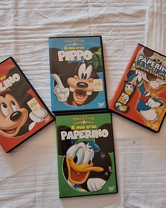 Lotto 4 DVD Disney Topolino Paperino Pippo
