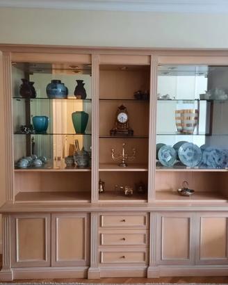 Credenza vetrina in legno massello