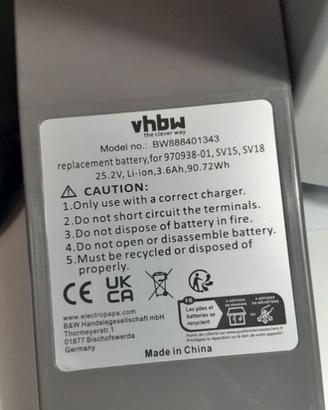 Batteria per aspirapolvere Dayson