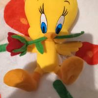 PELUCHE LOONEY TUNES TITTI CON ROSA ROSSA