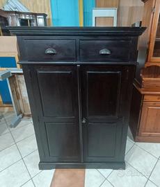 armadio 2 ante in legno massello di castagno