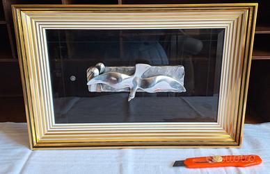 Quadro Gabbiano in Argento Ottaviani con Scatola