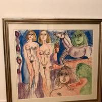 Bruno Cassinari serigrafia con certificato