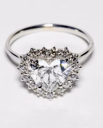 Anello Diamante Cuore 2.79 ct IGI E VS1 Oro Bianco