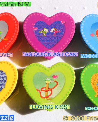 MORDILLO Vintage 1999 Mini PUZZLE CUORE amore love