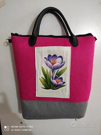 borsa tracolla per università e lavoro capiente 