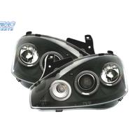 FARI OPEL CORSA C 00-06 ANGEL EYES FONDO NERO H1 H