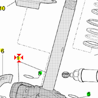 Base con canotto Aprilia Atlantic 500 AP8163148