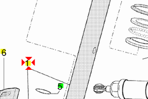 Base con canotto Aprilia Atlantic 500 AP8163148
