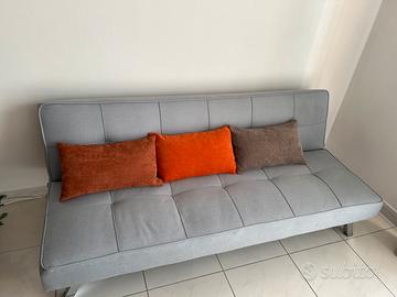 Divano Letto In Tessuto Con Porta USB