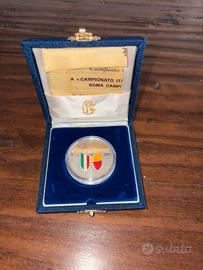 medaglia argento 986% commemorativa scudetto