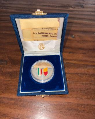 medaglia argento 986% commemorativa scudetto