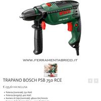  trapano Bosch PSB 750 RCE 