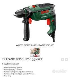  trapano Bosch PSB 750 RCE 