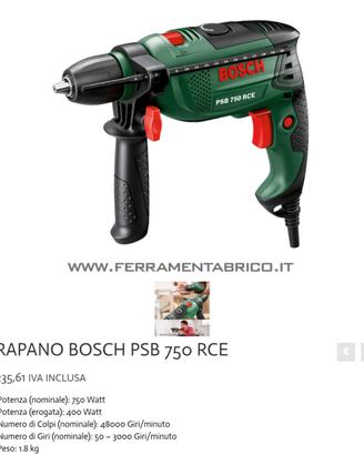  trapano Bosch PSB 750 RCE 