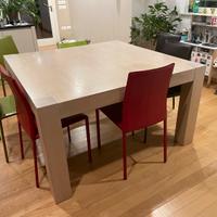 Tavolo quadrato in rovere