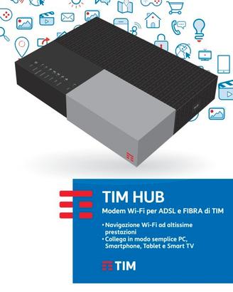 MODEM TIM WIFI HUB FIBRA/ADSL DGA4132TIM
