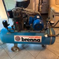 Compressore bicilindrico brenna 100 lt 3cv 220 v