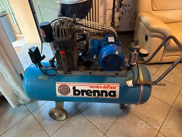 Compressore bicilindrico brenna 100 lt 3cv 220 v