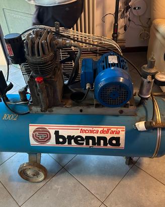 Compressore bicilindrico brenna 100 lt 3cv 220 v