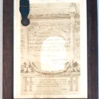 Diploma Africa Orientale con medaglia di bronzo e