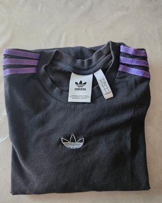 adidas origian  vintage  T-shirt con dettagli 
