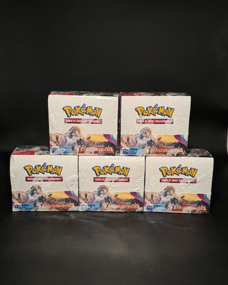 5x Display 36 Buste Pokemon Evoluzioni Paldea ITA