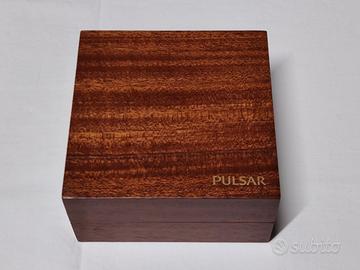 Pulsar orologio vintage scatola legno