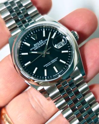 Rolex DJ 36 jubilee 126200 nero nuovo 08/2026 full
