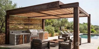 Gazebo e Pergolati su misura in ferro e legno