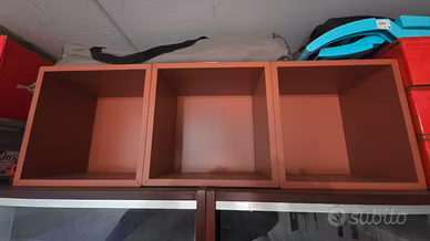 Mobile contenitore Eket Ikea color marrone rosso