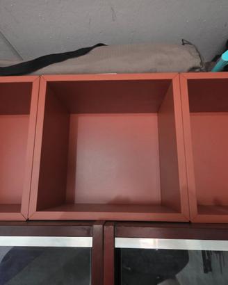 Mobile contenitore Eket Ikea color marrone rosso
