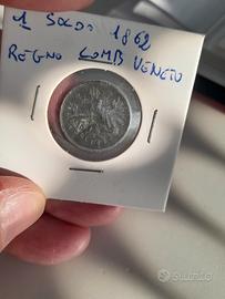 Moneta regno Lombardo-Veneto 1 soldo 1862