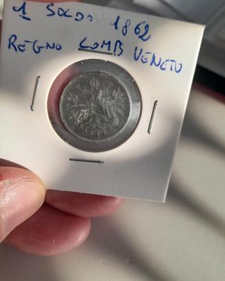 Moneta regno Lombardo-Veneto 1 soldo 1862