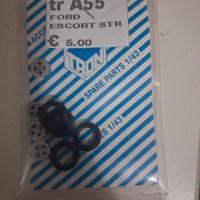 cerchi completi ricambio tron 1/43 ford escort str