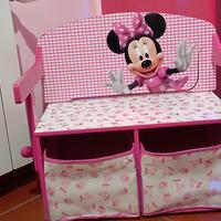 Panchetta e porta giochi Minnie Disney