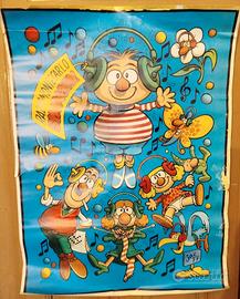 Poster vintage, Jacovitti per radio Montecarlo 