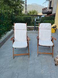 tavolo e sedie da giardino